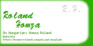 roland homza business card